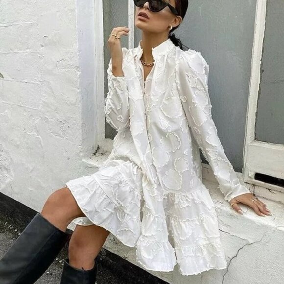 H&M Jacquard Shirt Dress - Picture 1 of 2